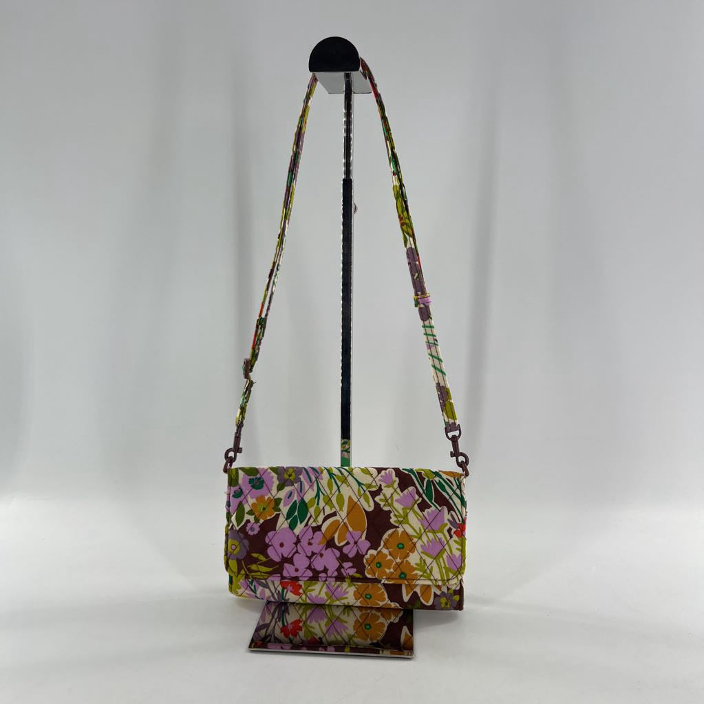 floral bi-fold string wallet