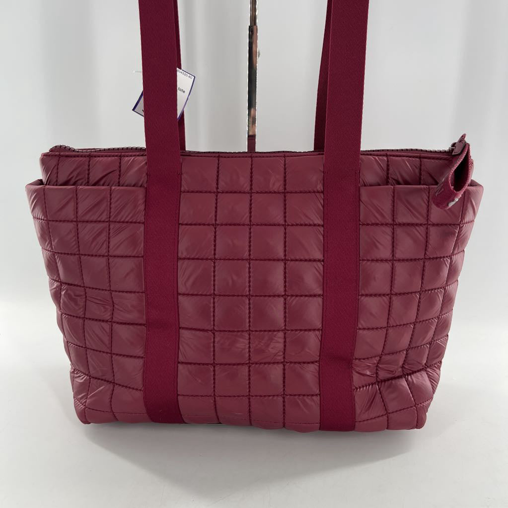 quilted top zip tote