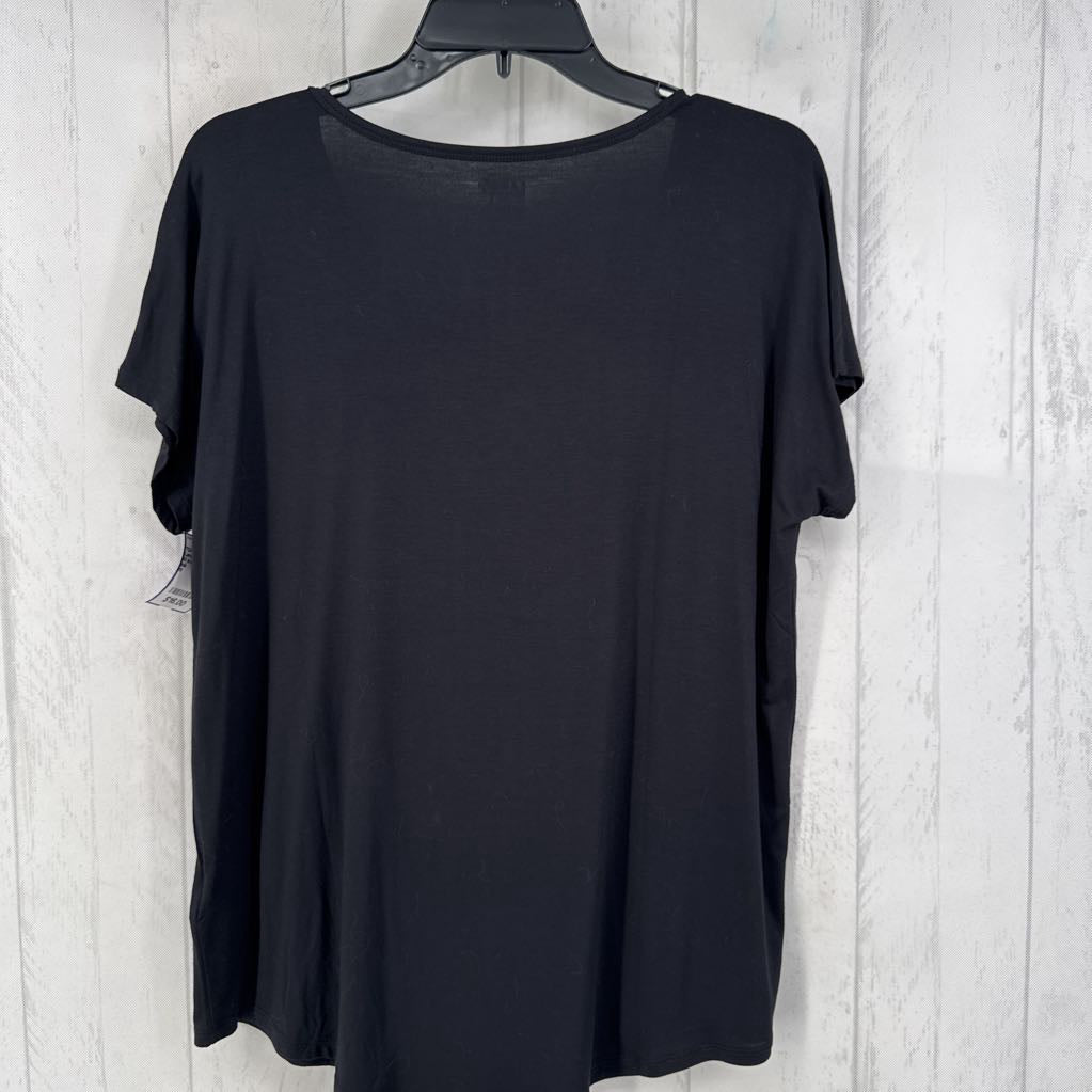 M s/s scoop neck top
