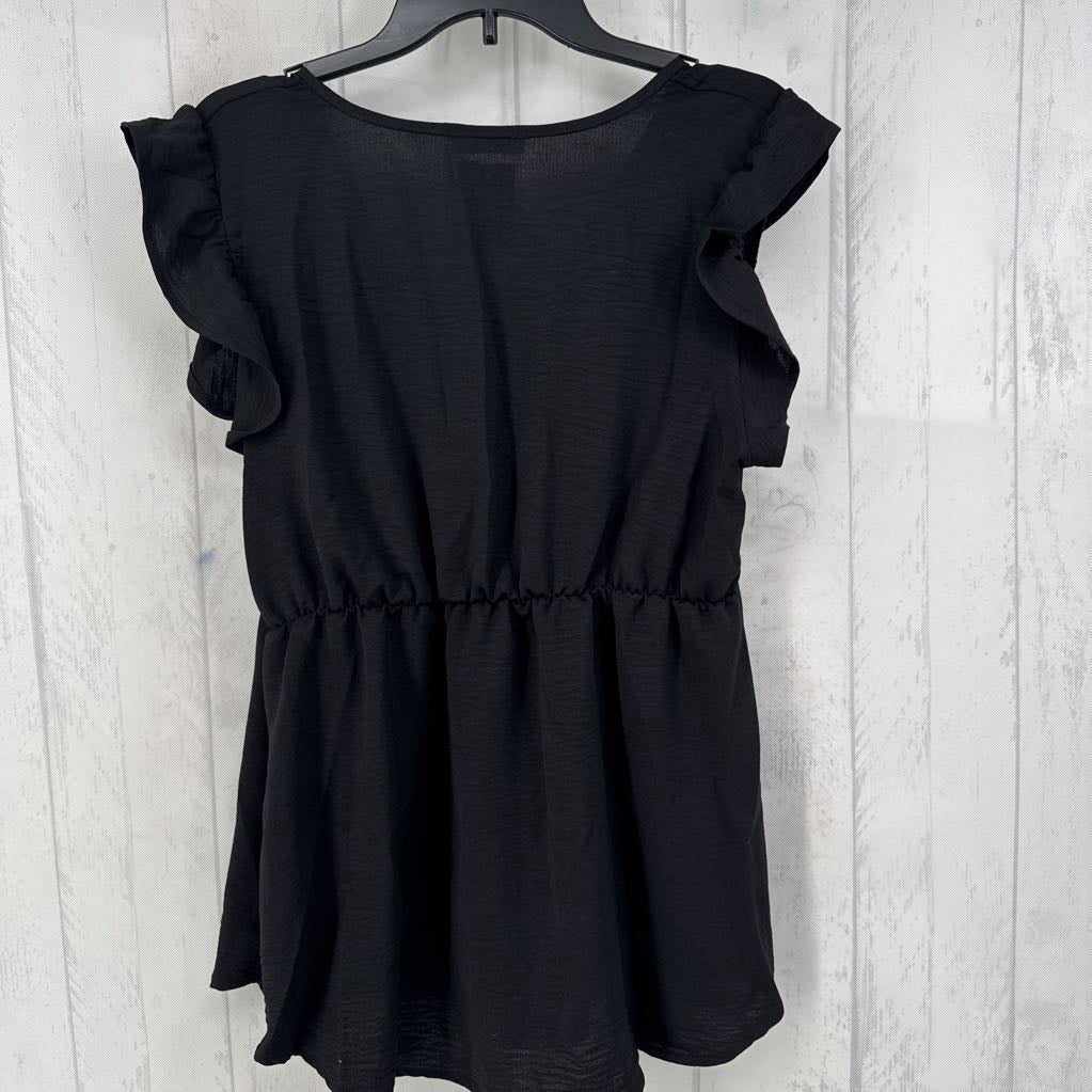 v-neck flutter slv babydoll top