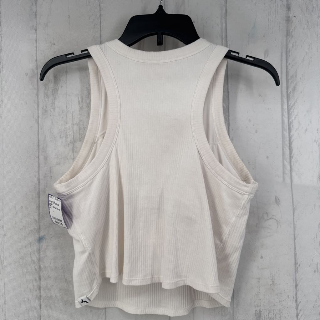 R35 L ribbed crop tank