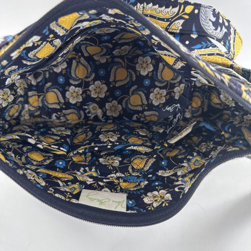 quilted flo print crossbody