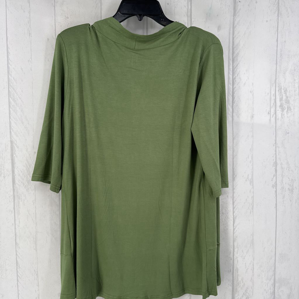 M elbow slv open cardigan
