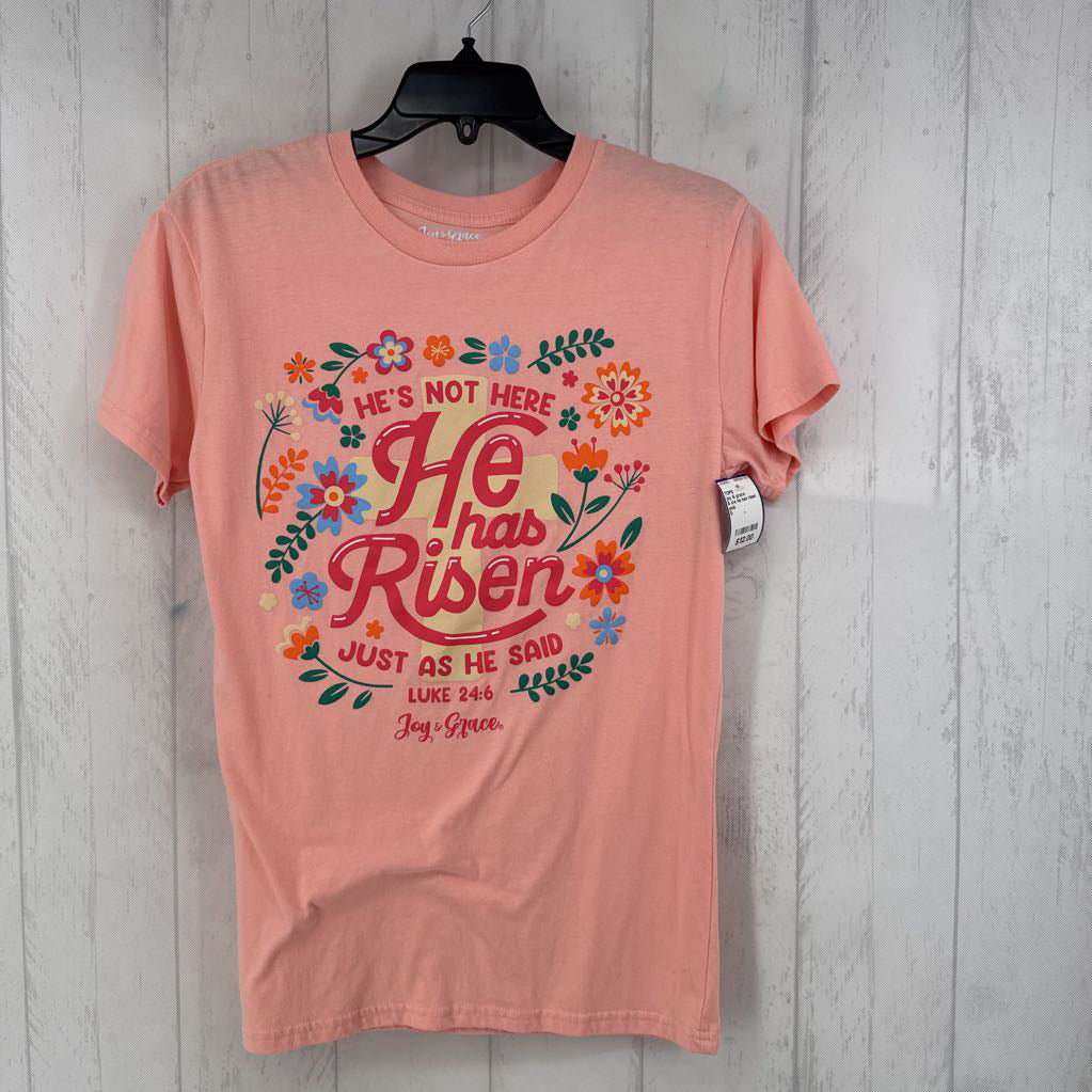 S s/s he has risen t-shirt