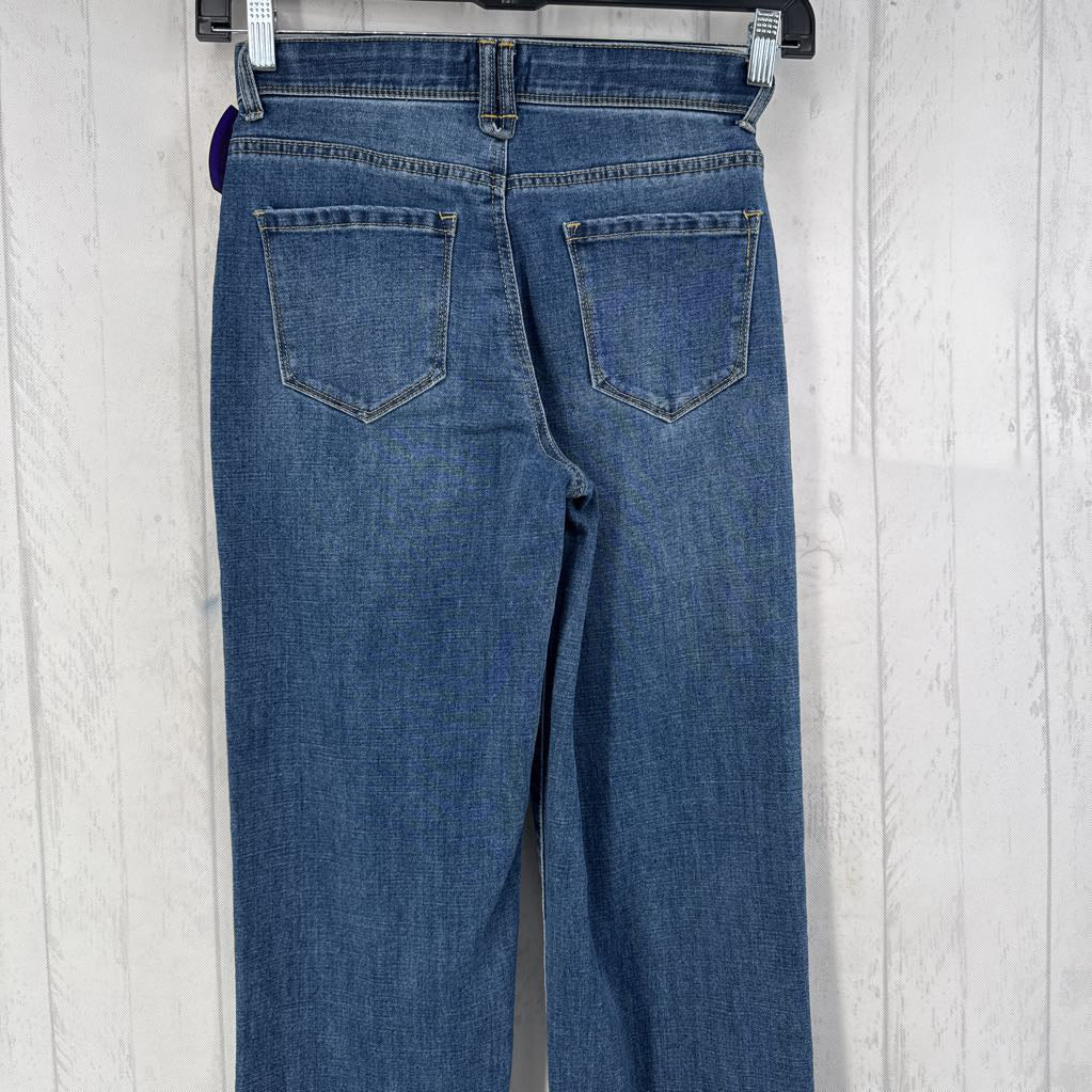 2 high rise straight jeans