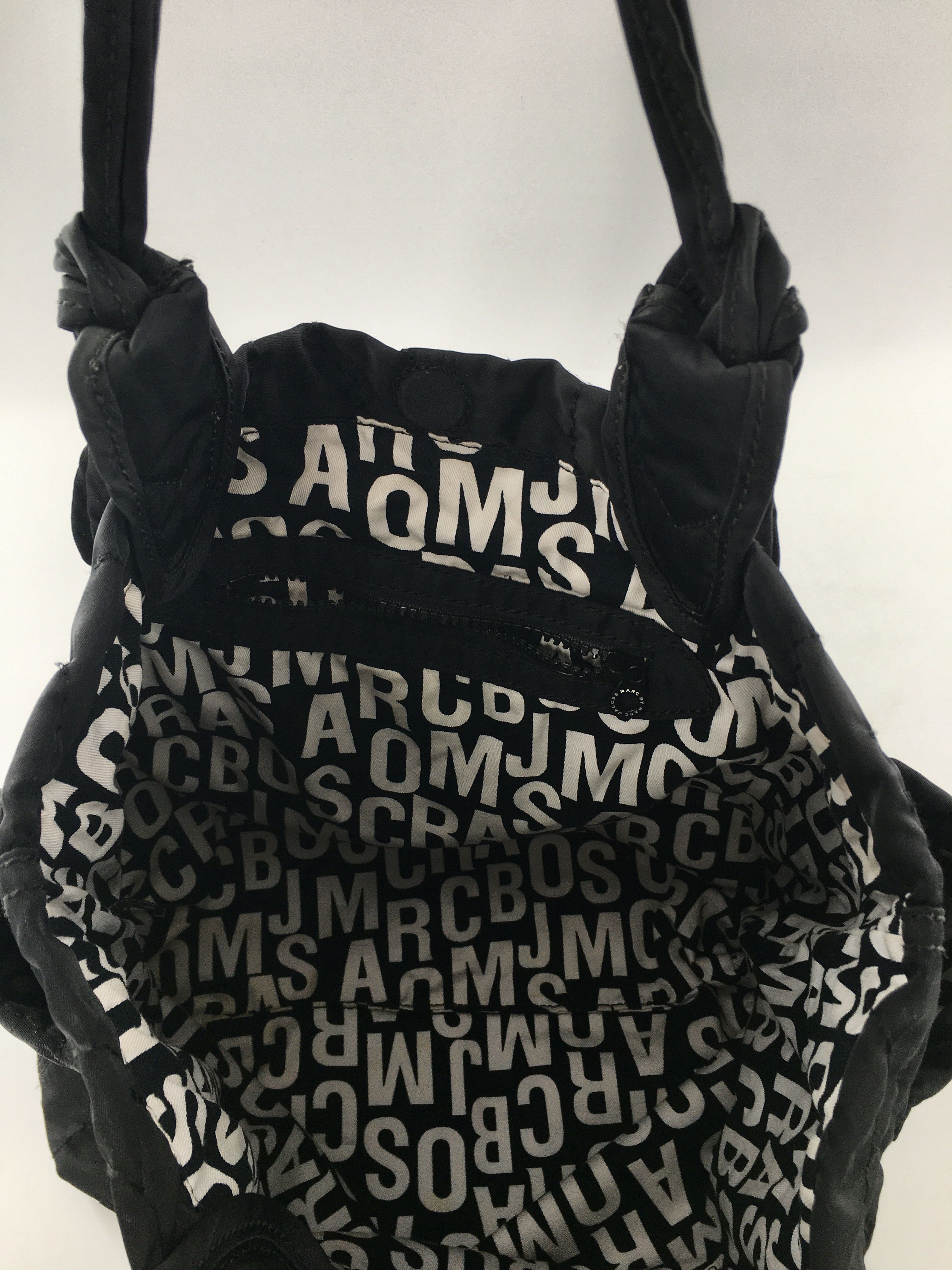 quilted nylon tote bag