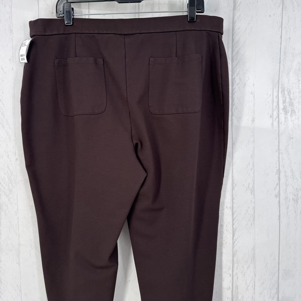 1X pull-on wide leg pant