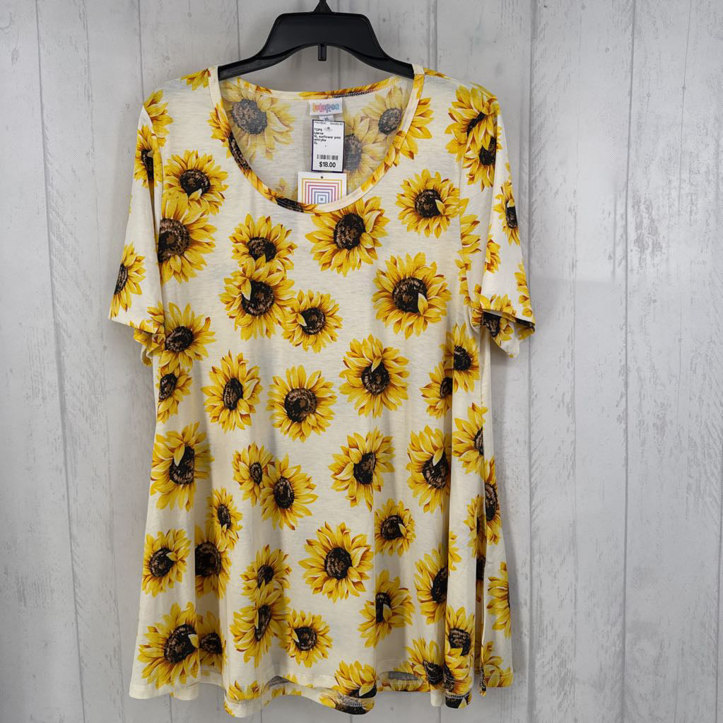 XL sunflower print s/s tee