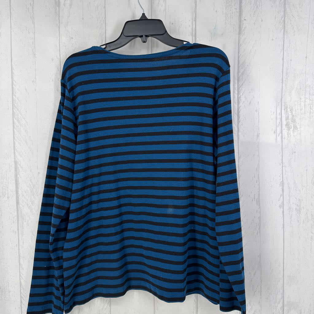 XL striped l/s tee