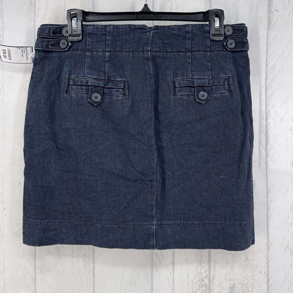 6 denim skirt