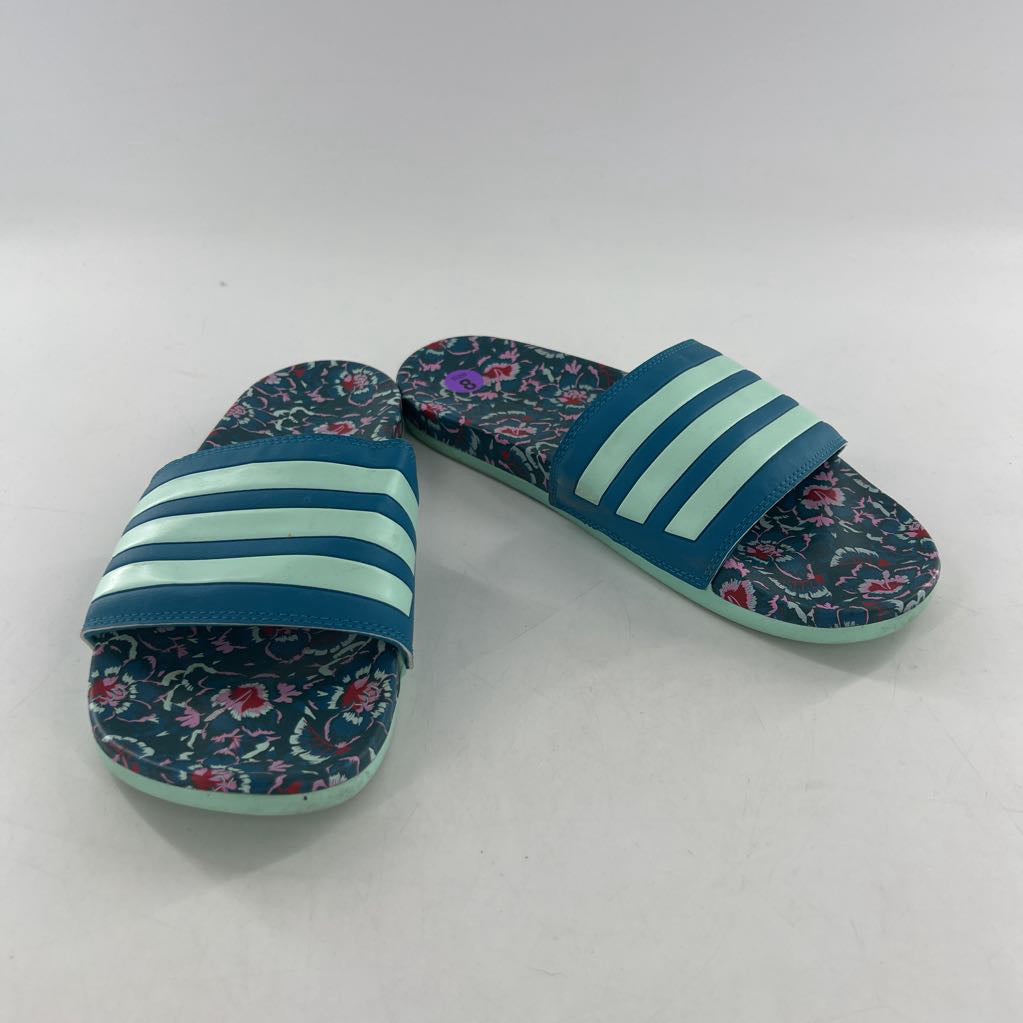 8 stripes & floral slides