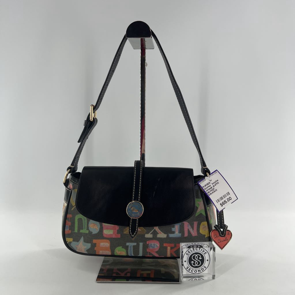 vintage graffiti monogram shoulder bag