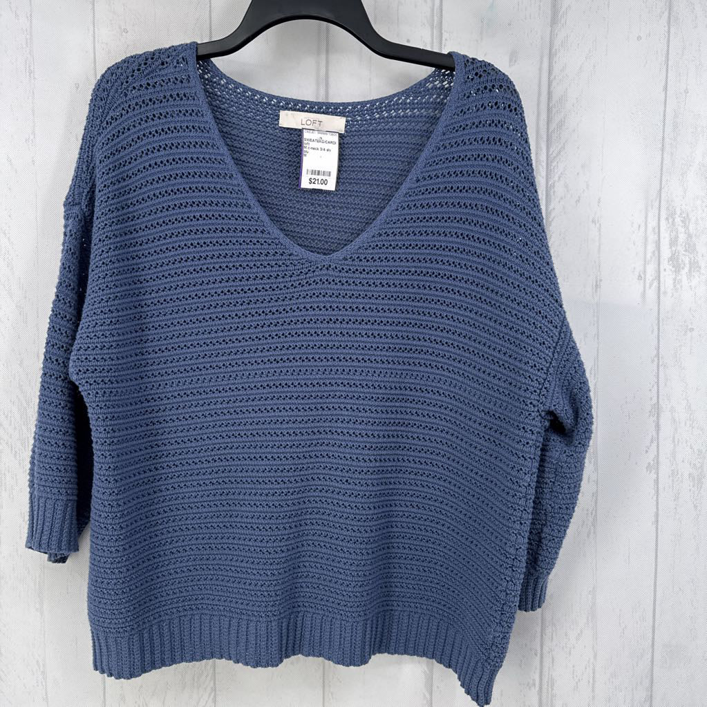 M c-neck 3/4 slv sweater