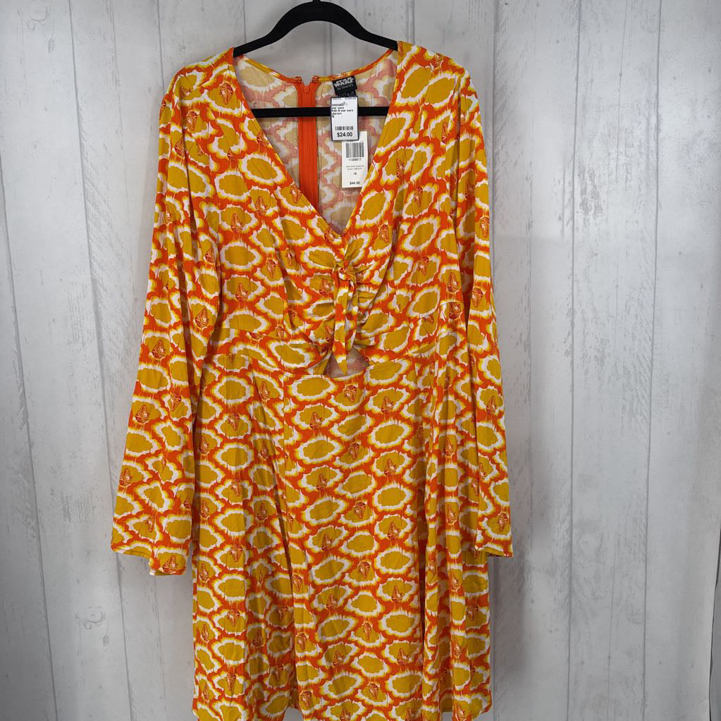 R45 18 star wars print l/s dress
