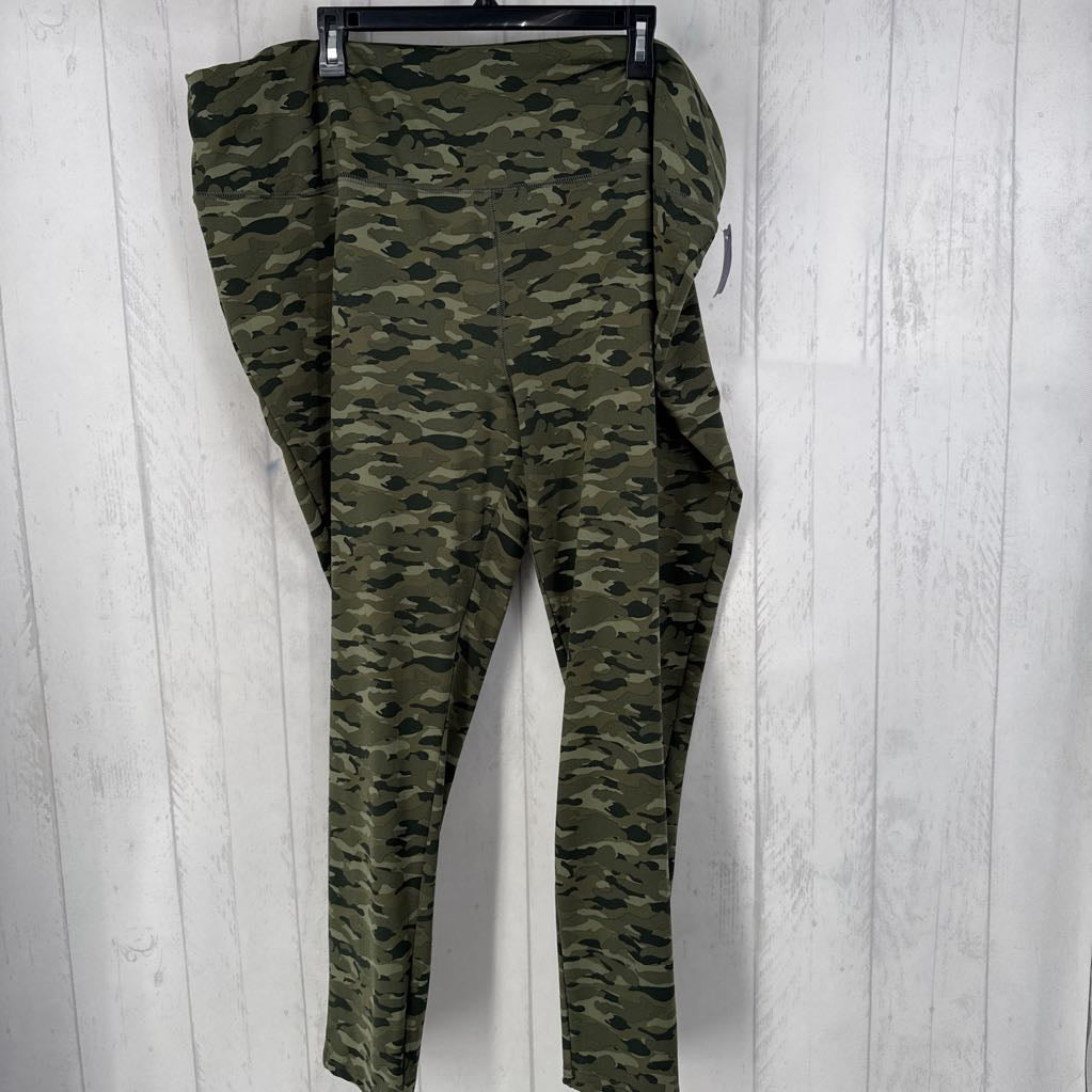 3X camo print leggings