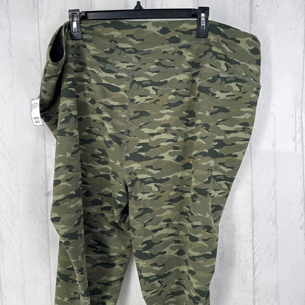 3X camo print leggings