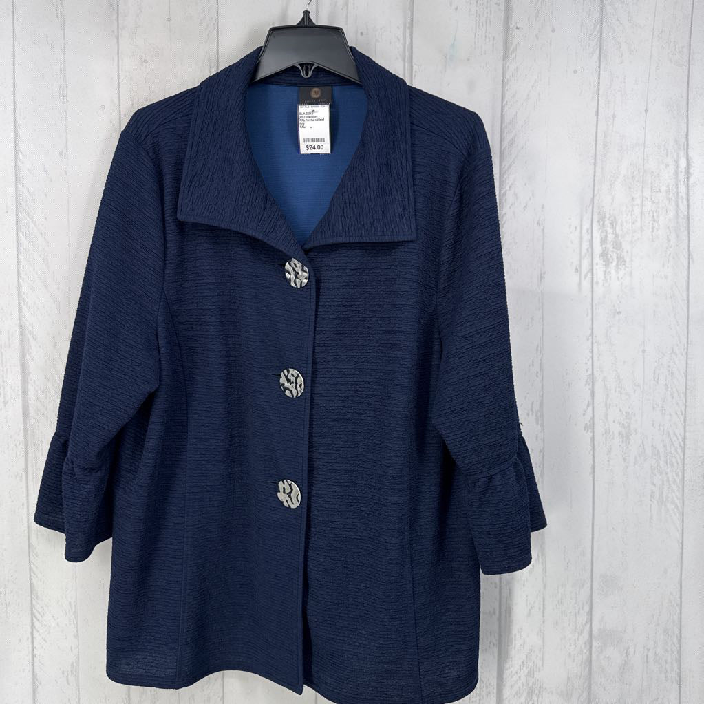 XXL textured bell slv jacket