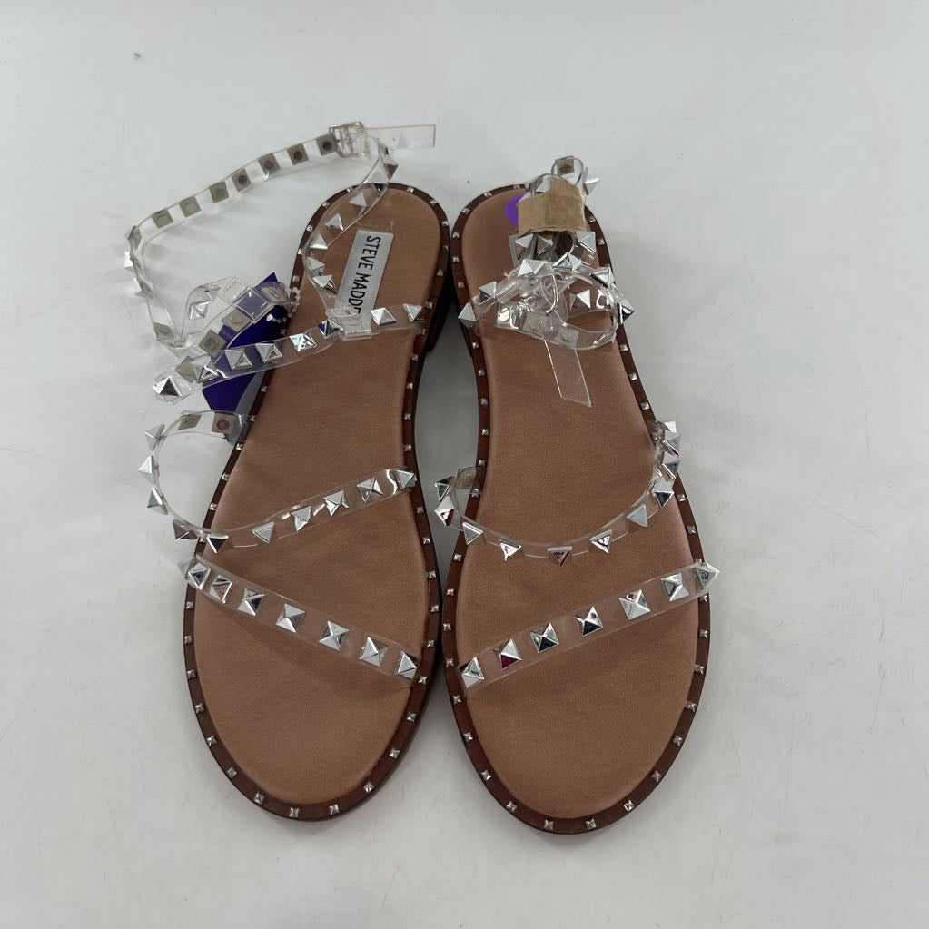 8 clear studded sandal