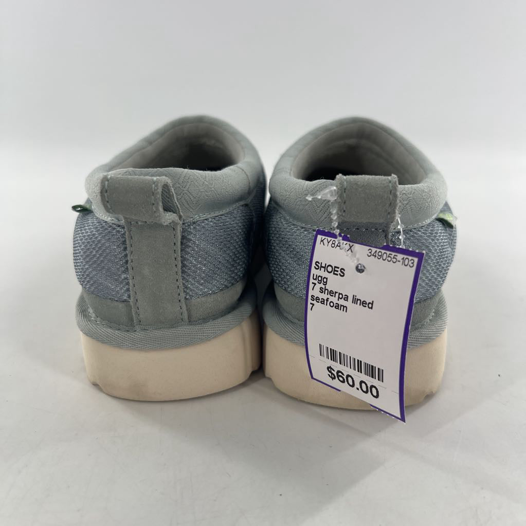 7 sherpa lined quilted mule slippers