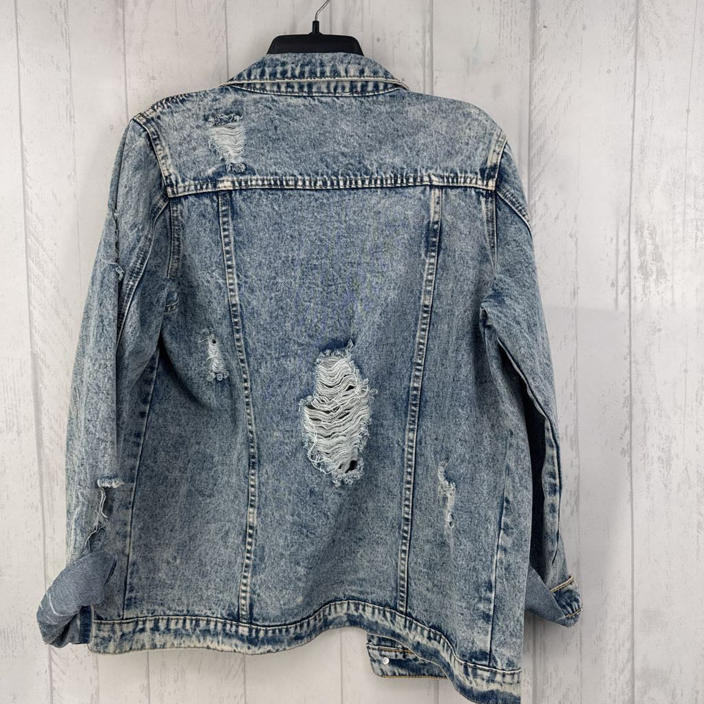 M destructed denim jacket