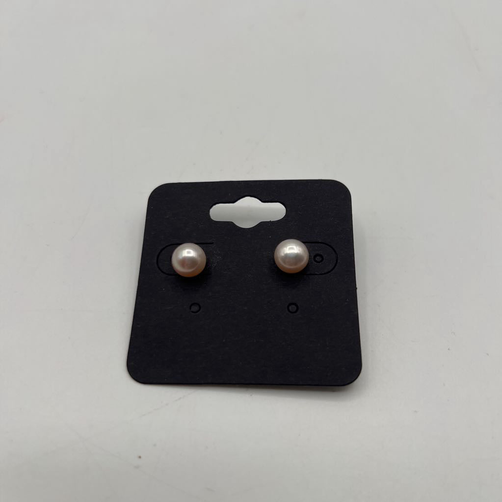 pink pearl earrings