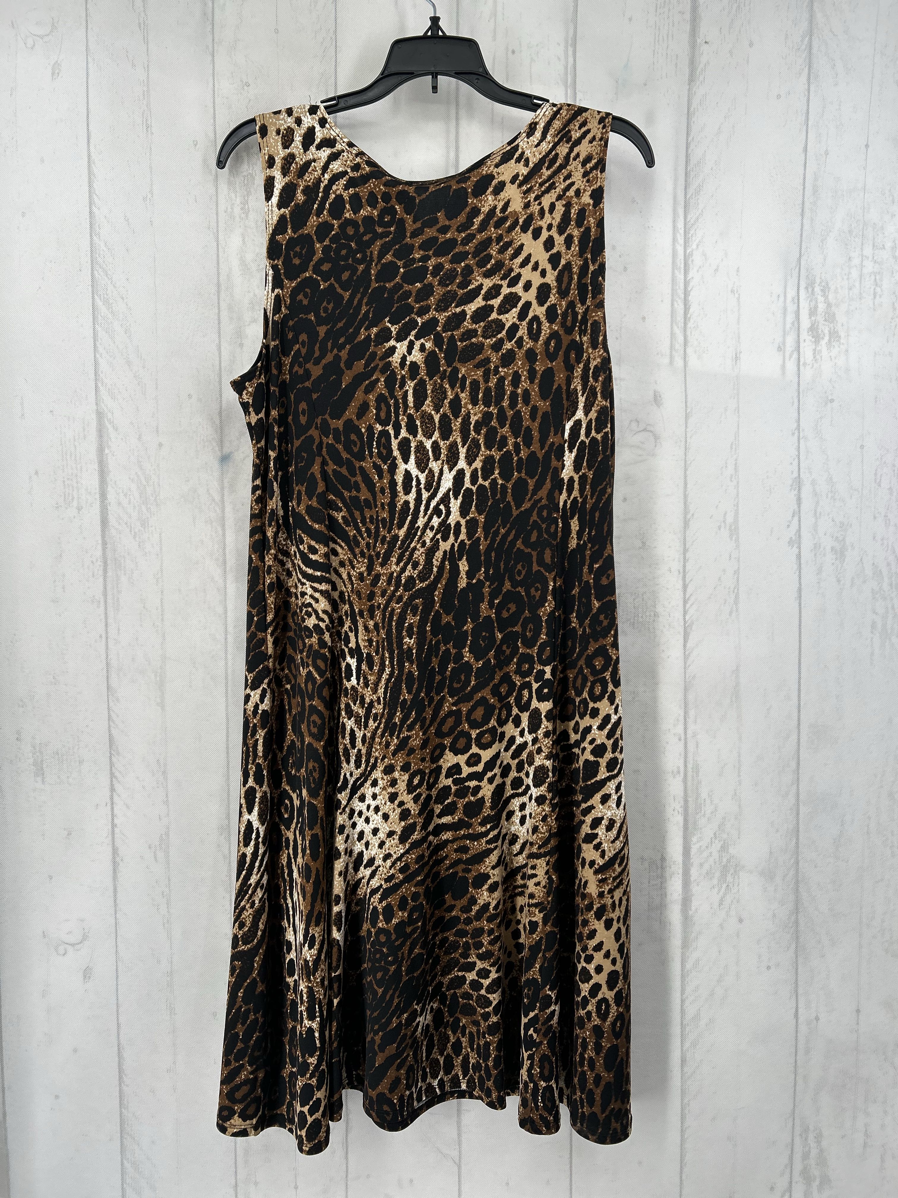 XLp animal print slvls dress