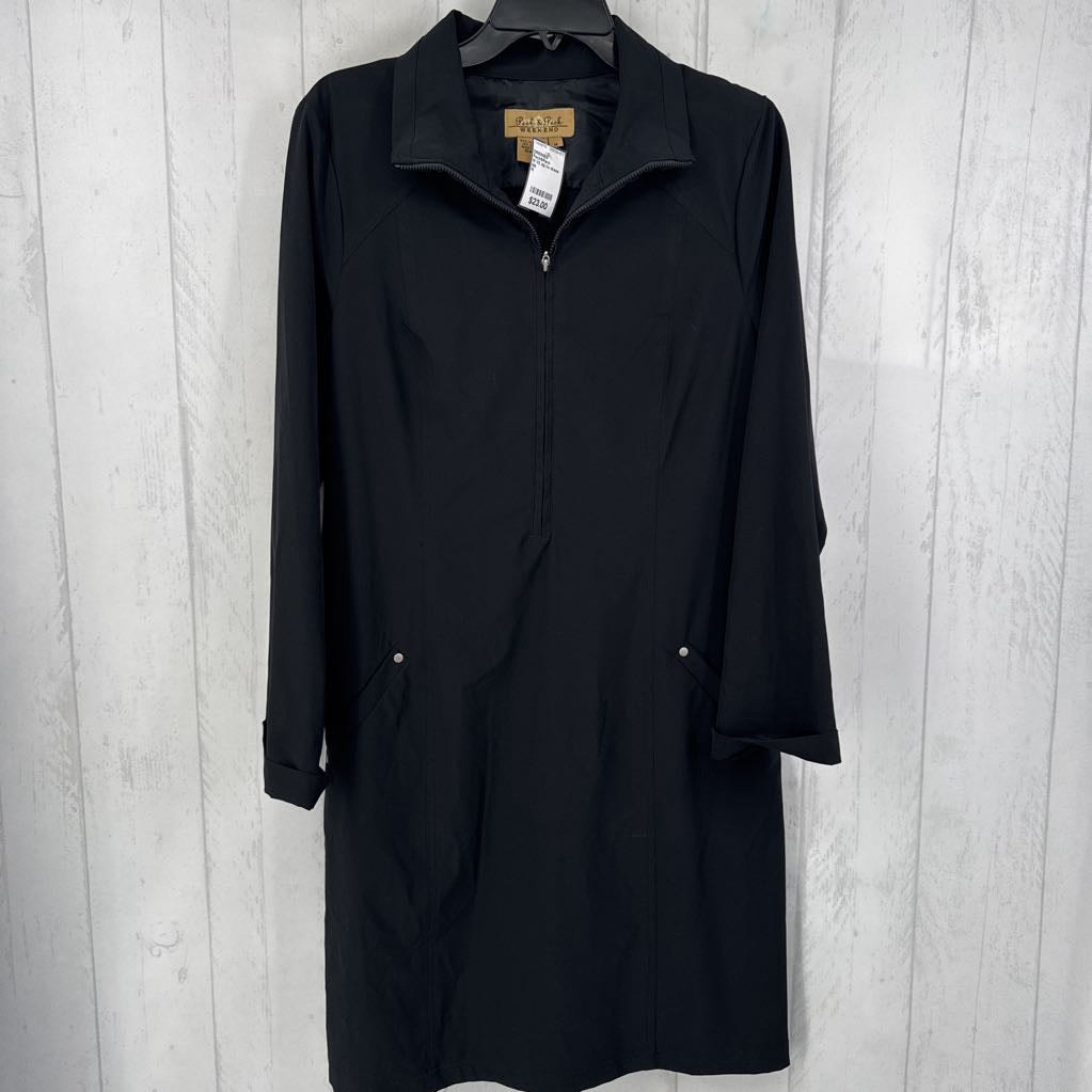 M 1/2 zip l/s dress