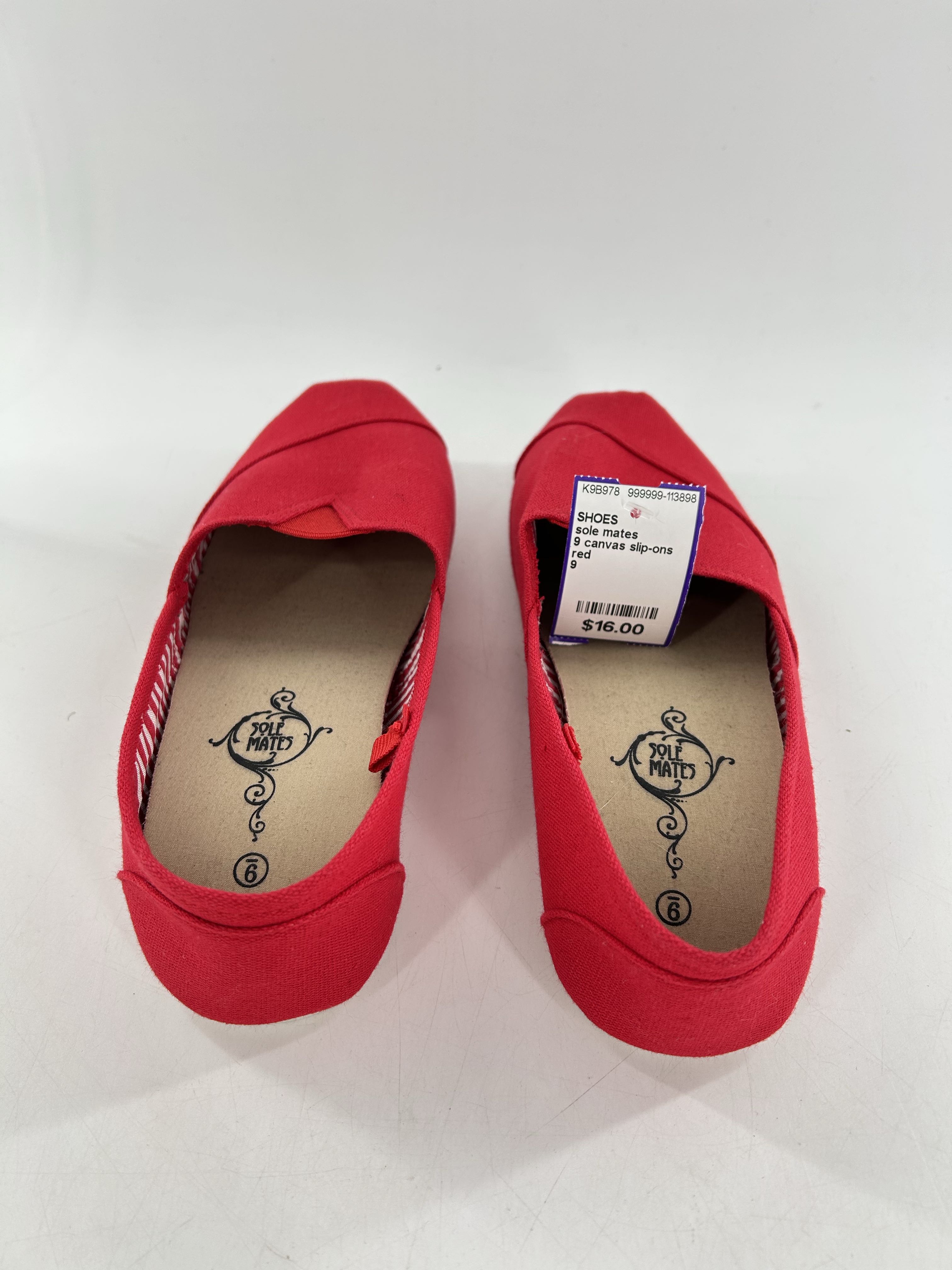 9 canvas slip-ons