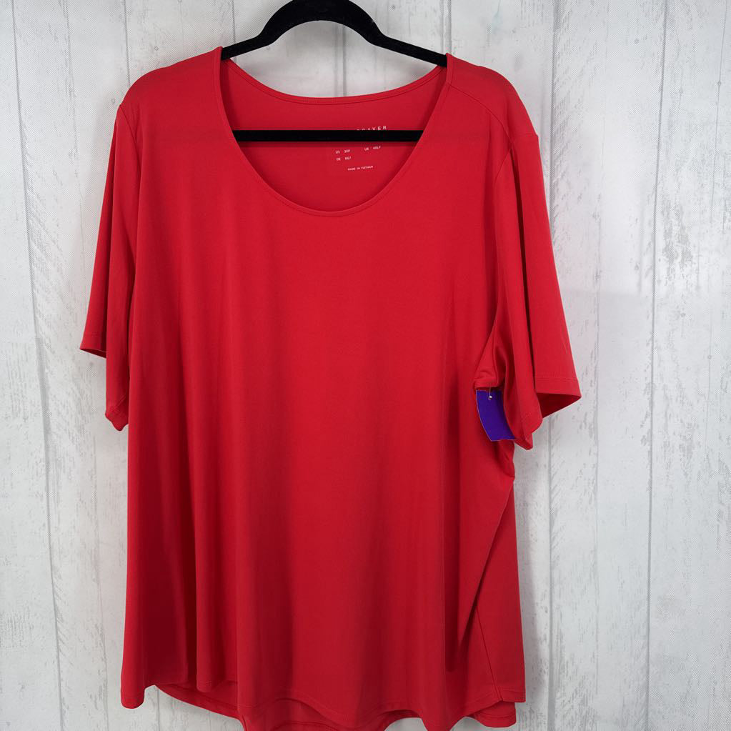 3X round neck s/s tee