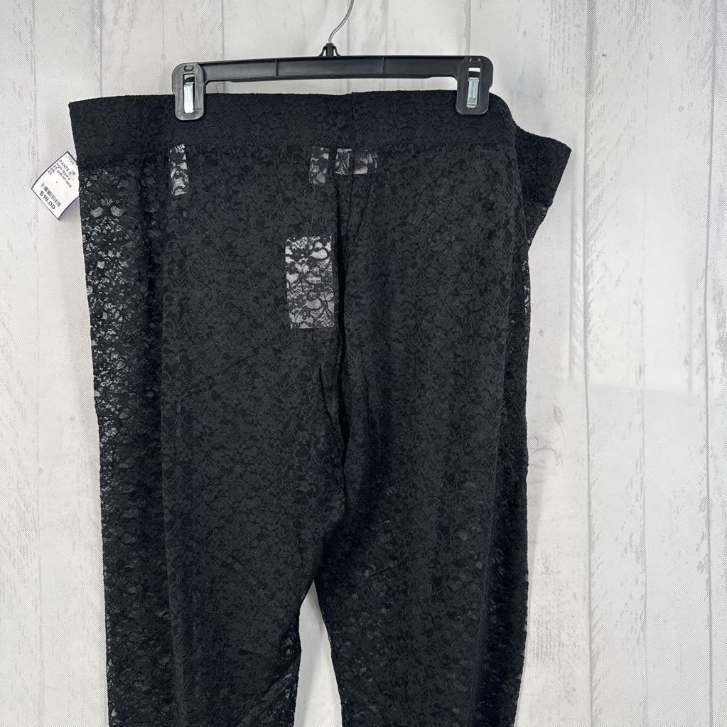 2X pull-on lace pants