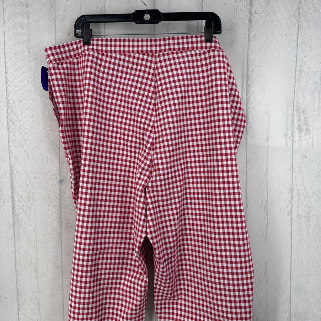 2X gingham print leggings