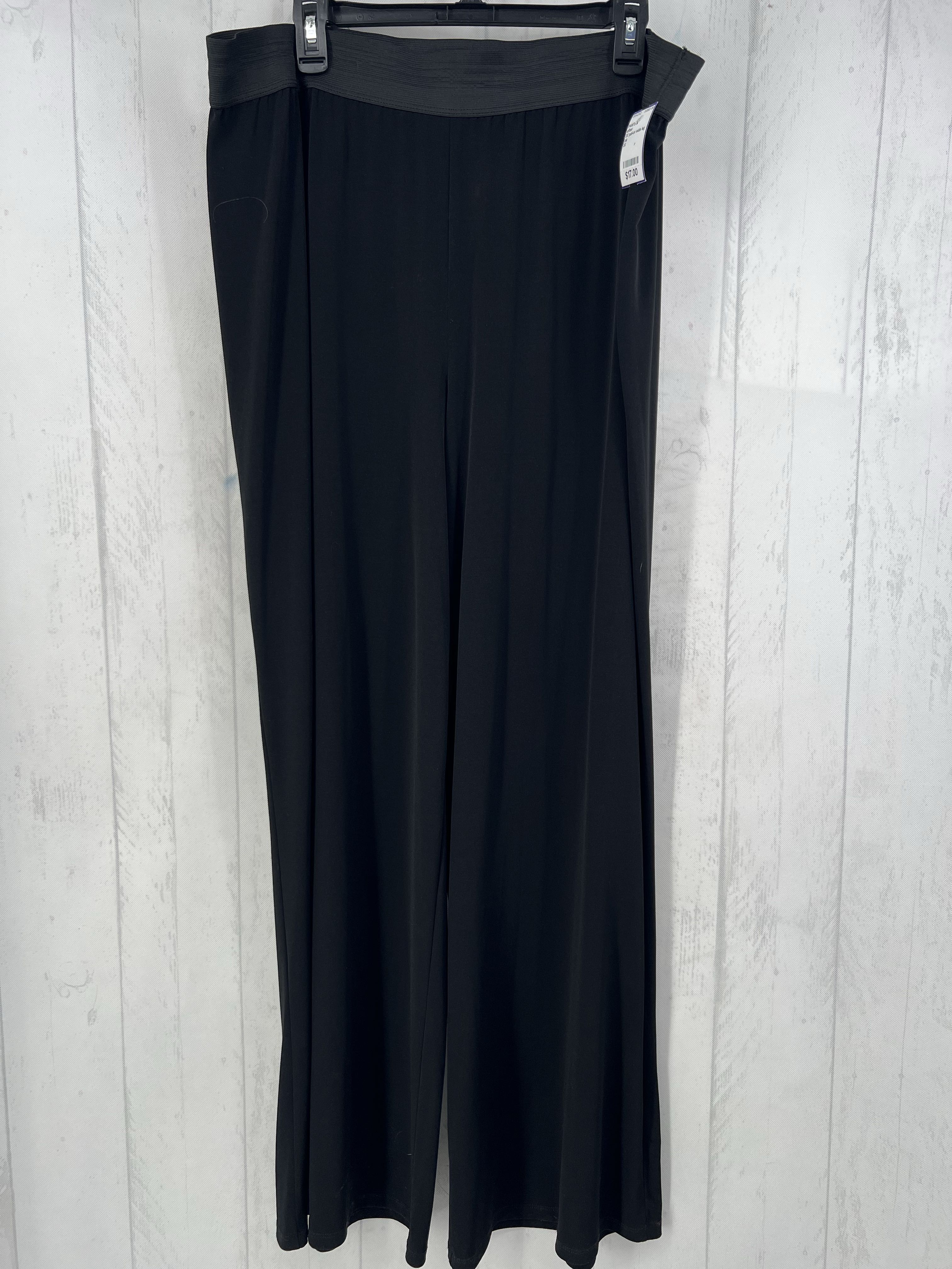 3X pull-on wide leg pants