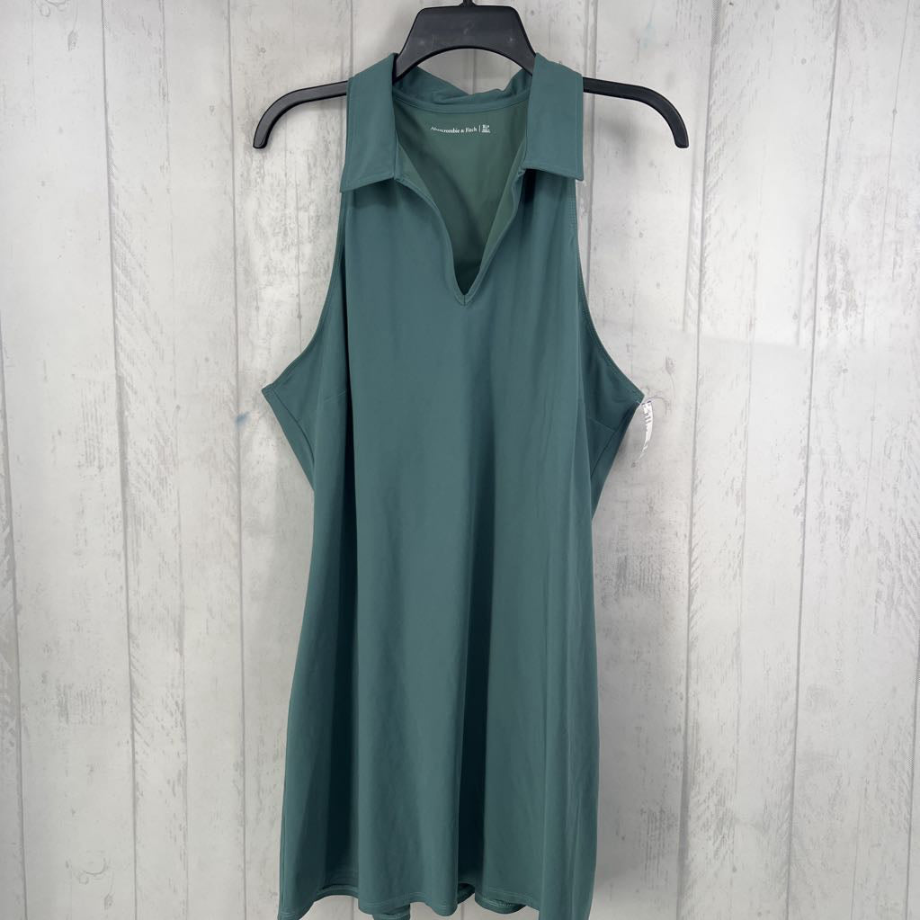 XLp v-neck w/ collar slvls dress