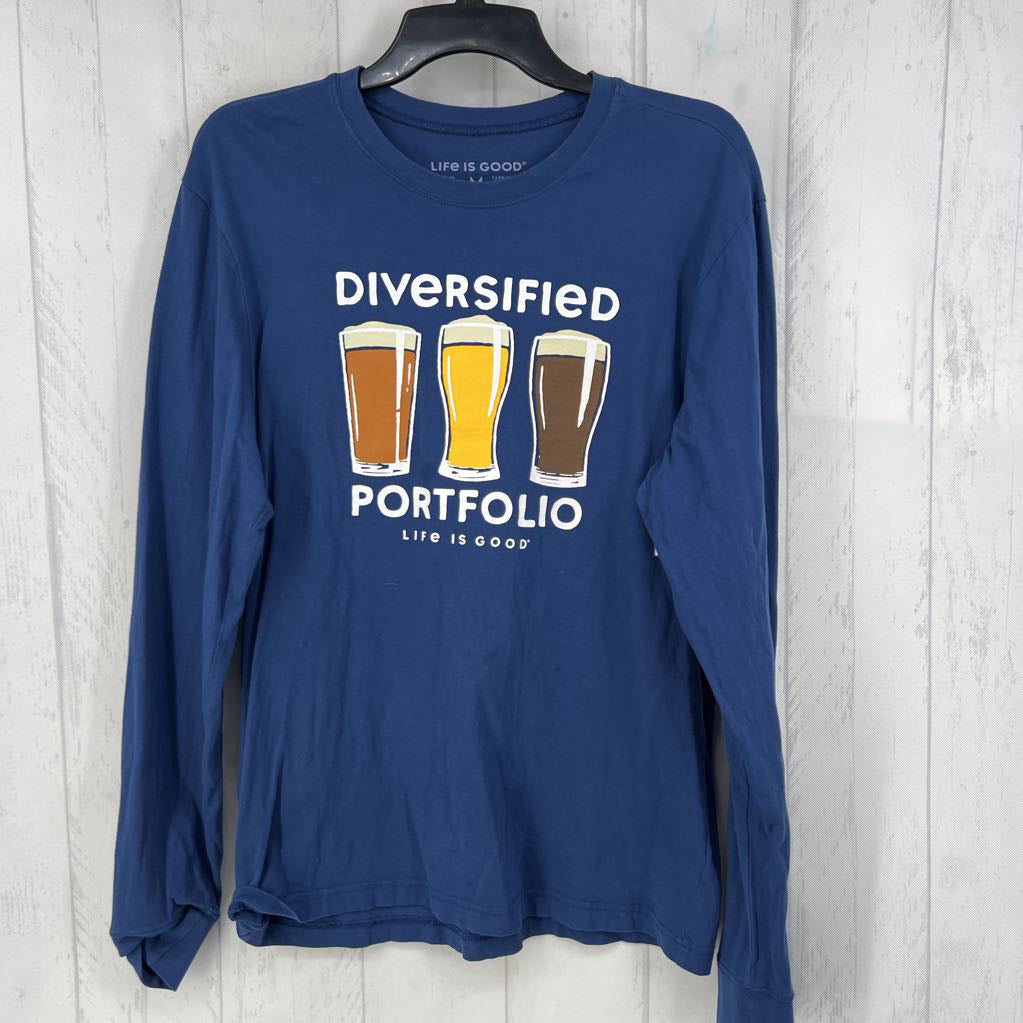 M graphic l/s tee-diversified portfolio