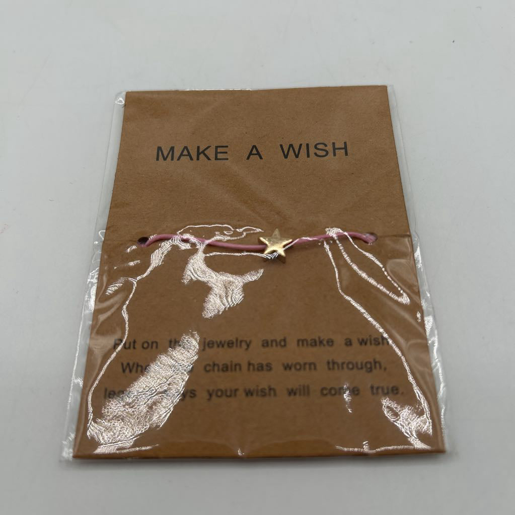 make a wish bracelet-gold star