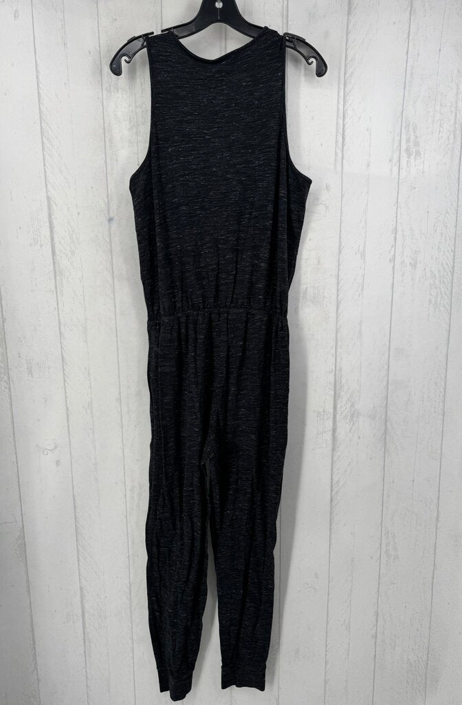M marled drawstring waist slvls jumpsuit