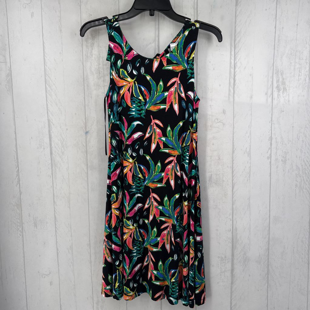 S flo print slvls dress