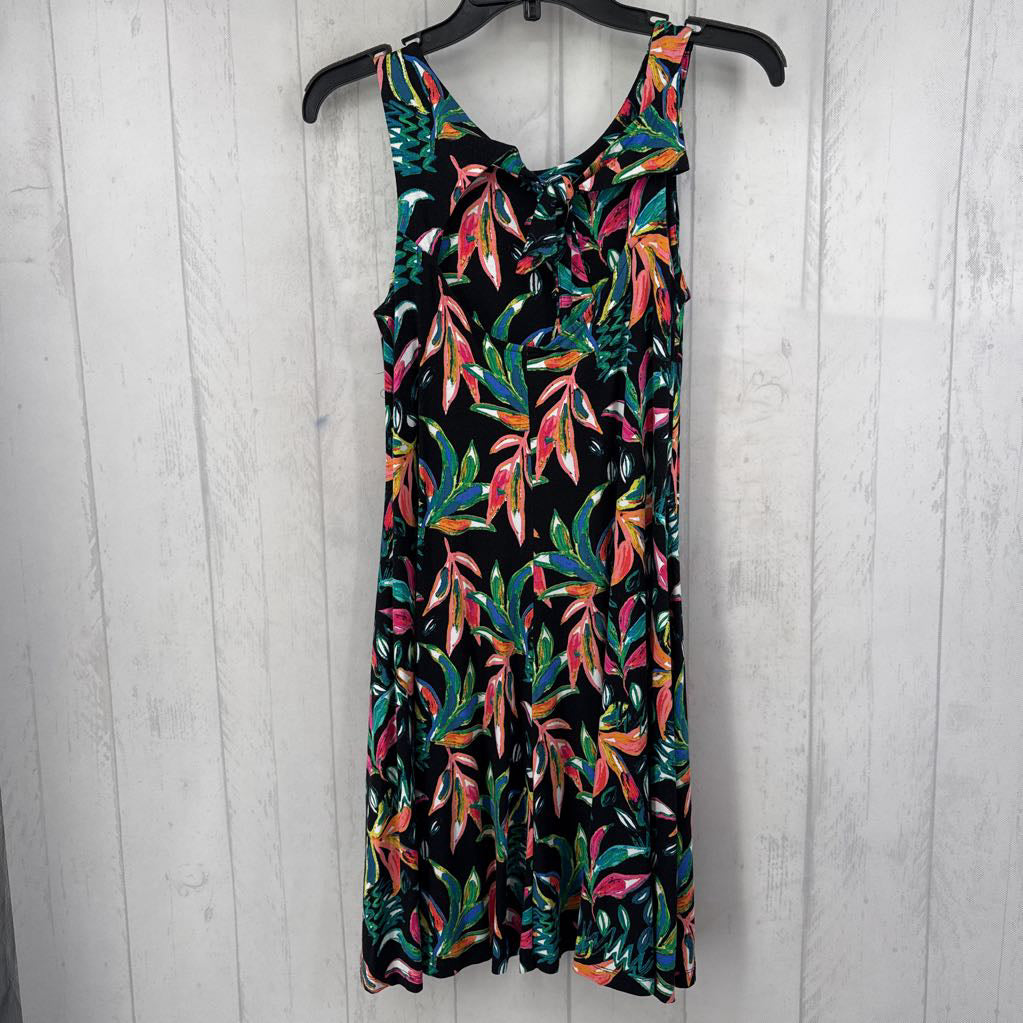 S flo print slvls dress