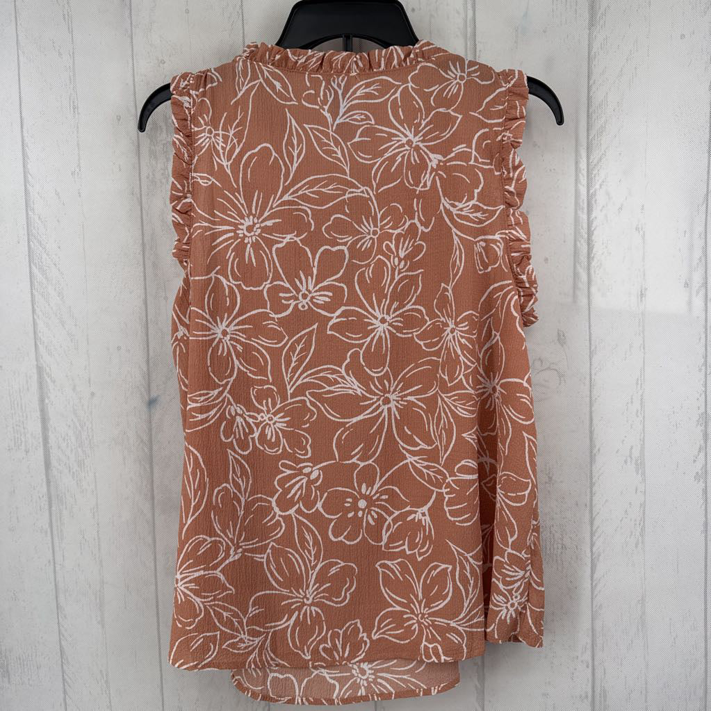 M flo print tie front tank