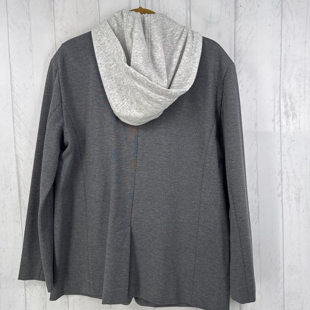 M hooded blazer