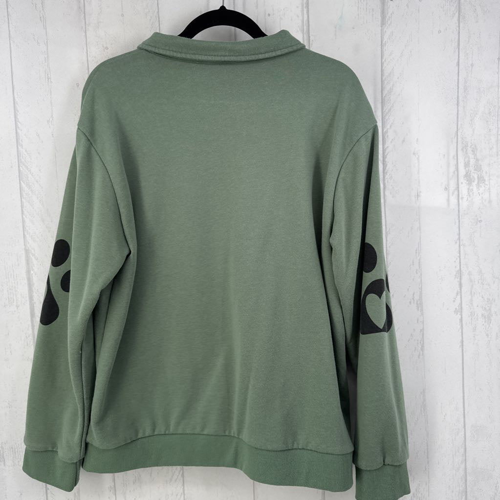 XL quarter zip sweatshirt (dog mom)