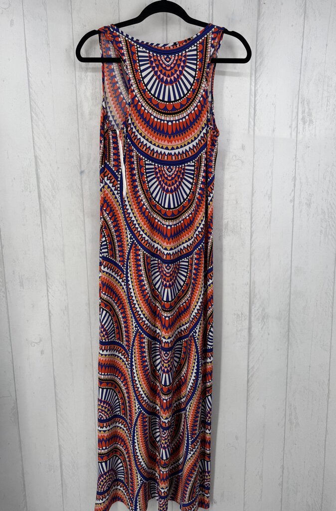 S printed slvls maxi dress