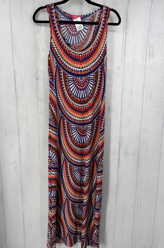 S printed slvls maxi dress