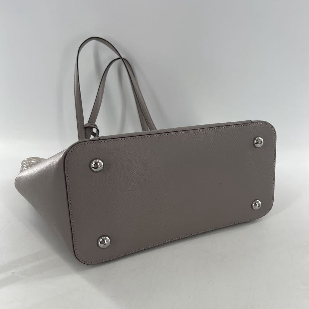 leather embelished tote bag