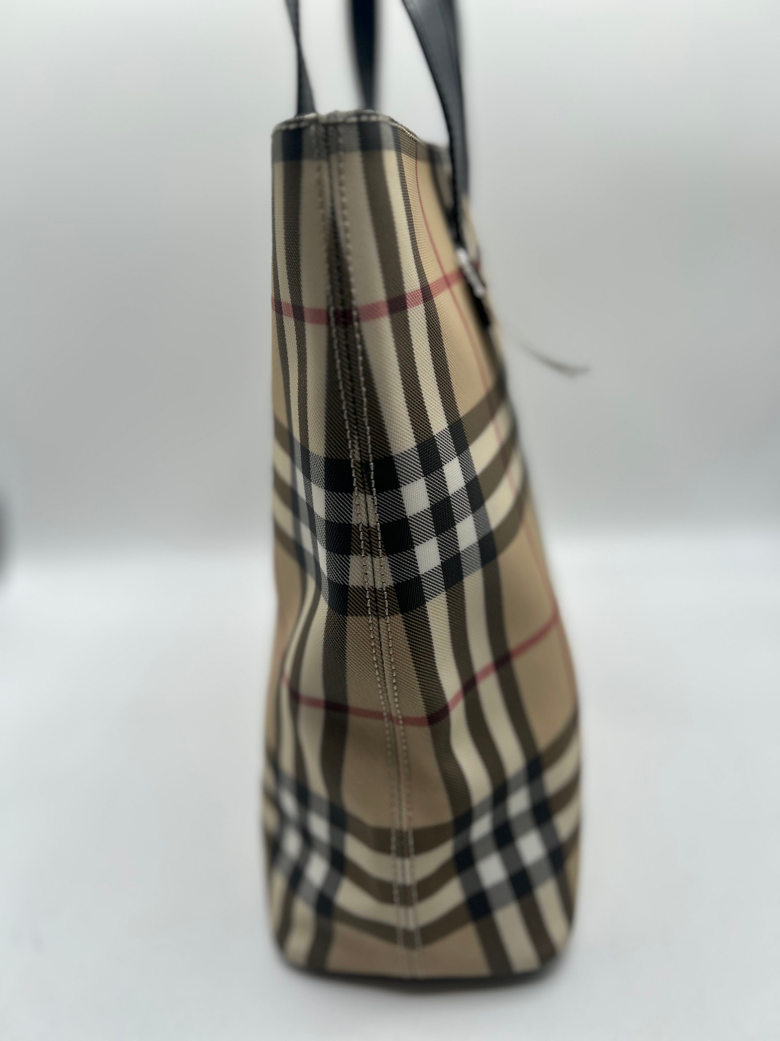 Burberry London Nova Check Top Handle Bag