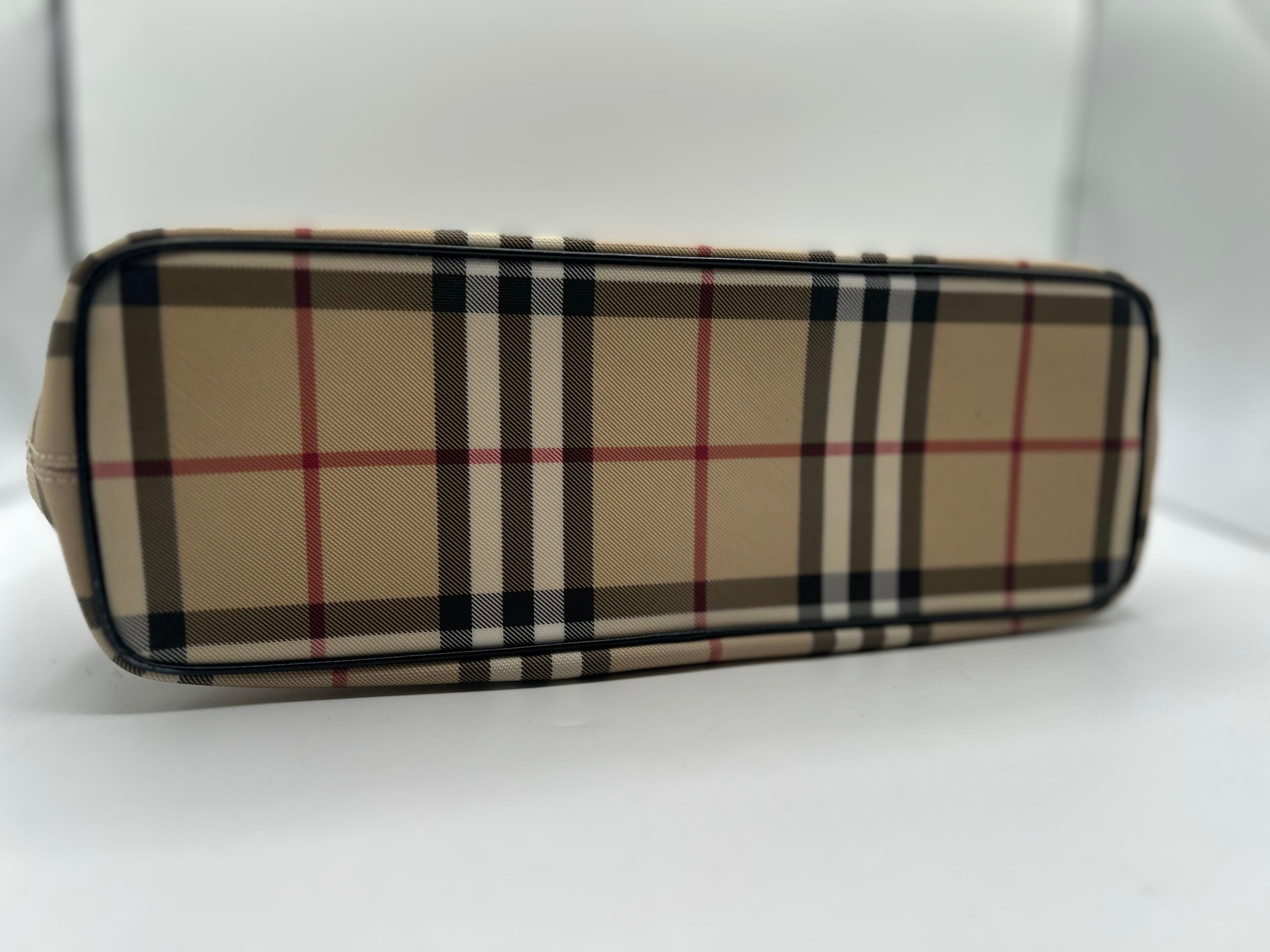 Burberry London Nova Check Top Handle Bag