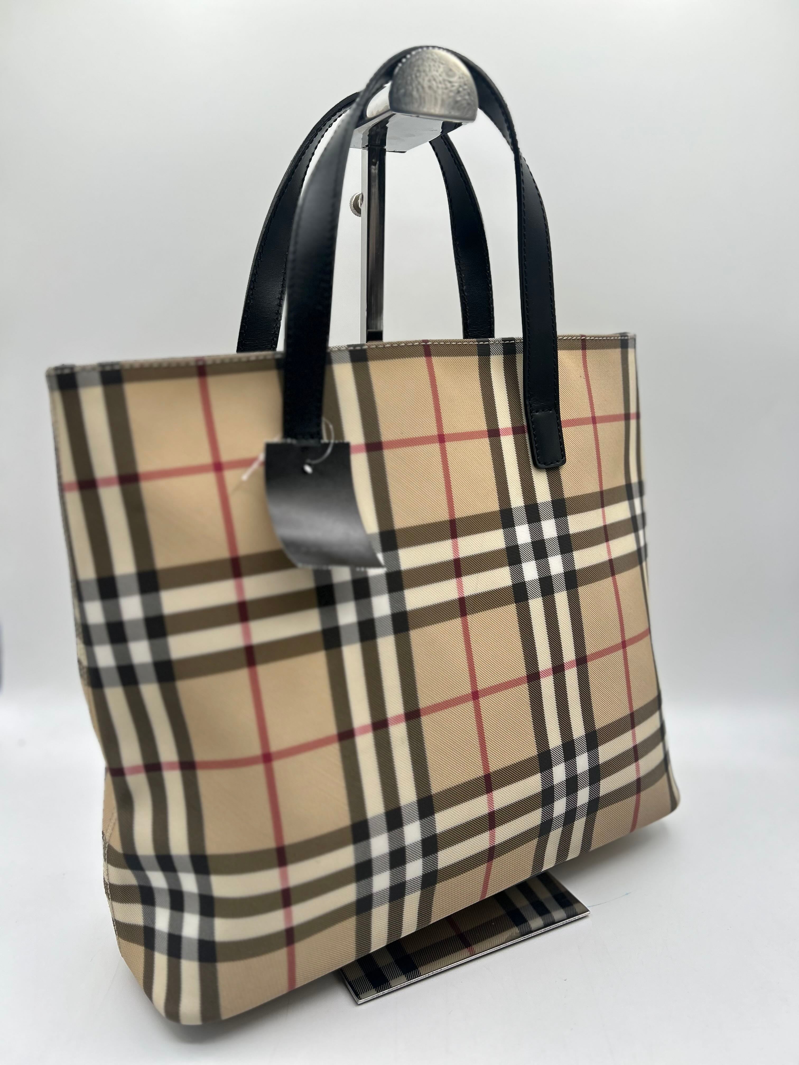 Burberry London Nova Check Top Handle Bag