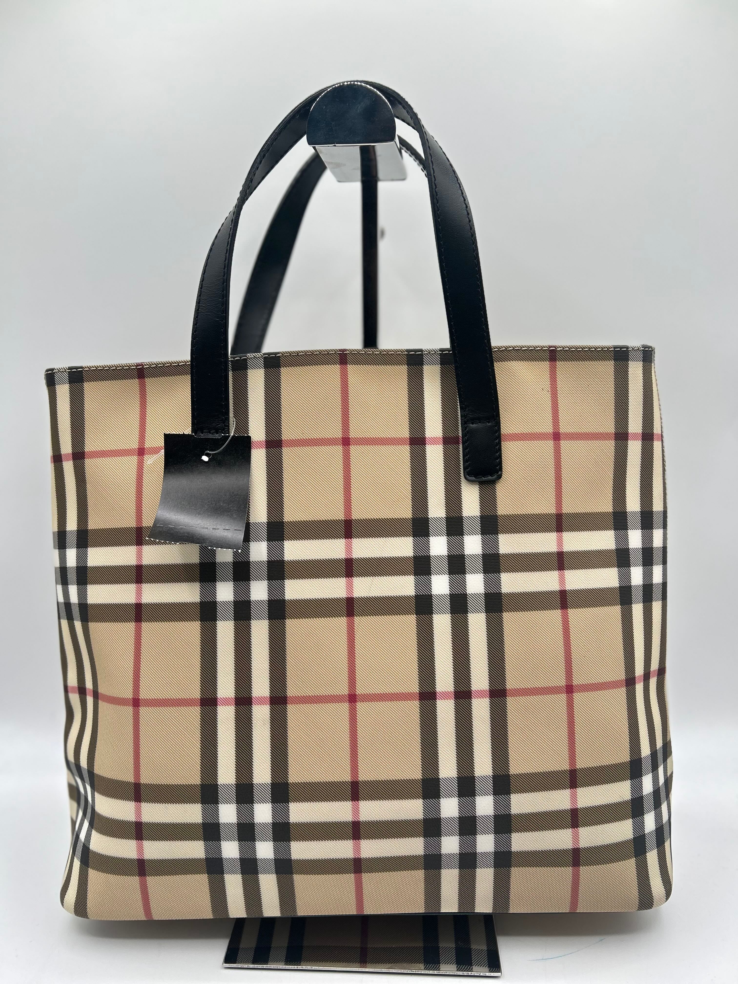 Burberry London Nova Check Top Handle Bag