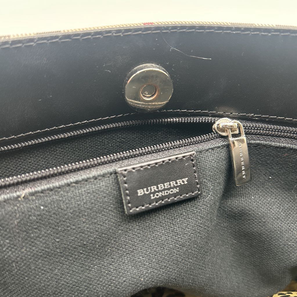 Burberry London Nova Check Top Handle Bag