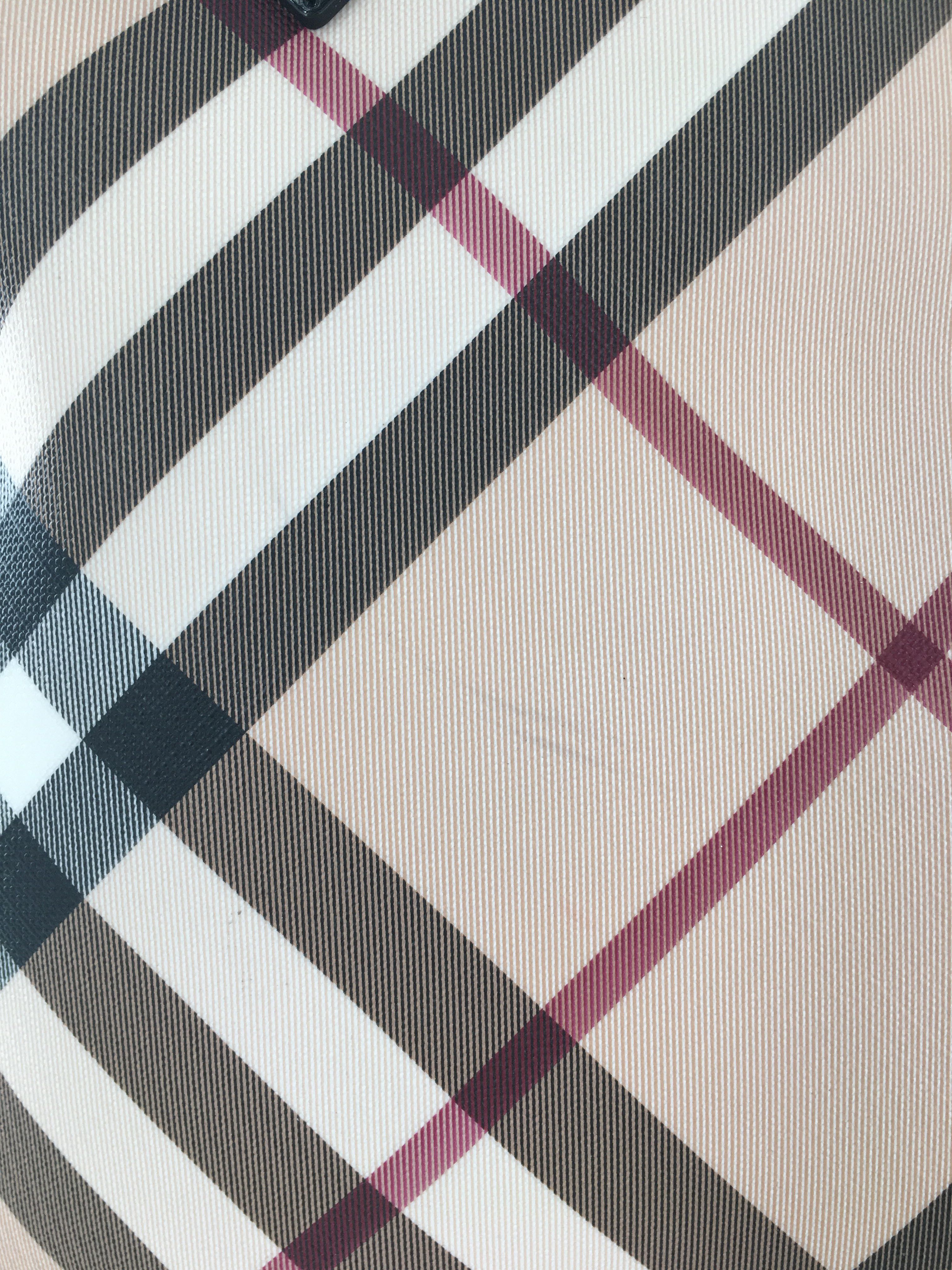 Burberry Nova Check Patent Leather Trim Bag